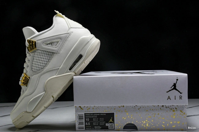 Bmlin Jordan 4 Gold AQ9129-170 Metallic Retro 0721